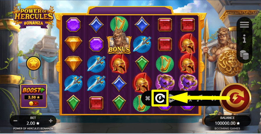 Power Of Hercules Bonanza Turbo Feature