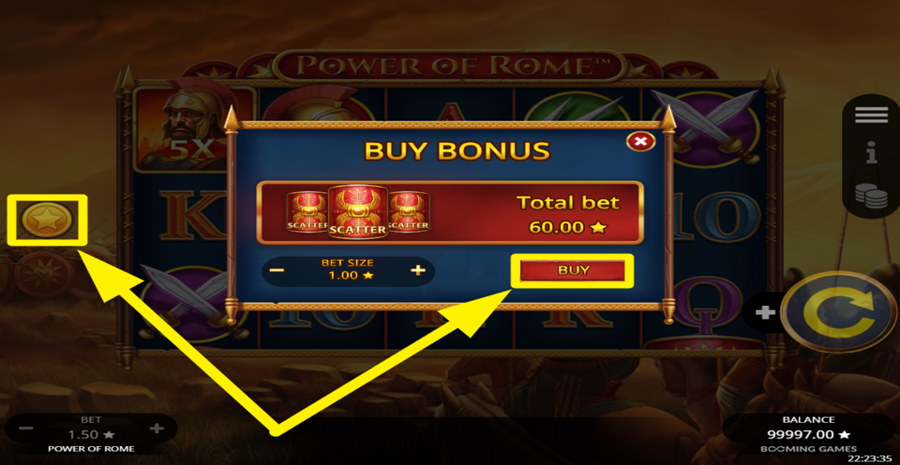 Power Of Rome Buy Bonus