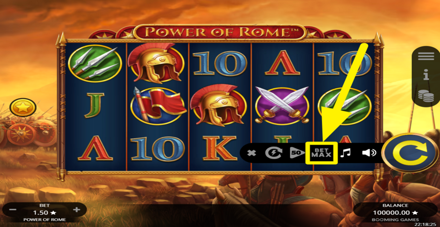 Power Of Rome Max Bet