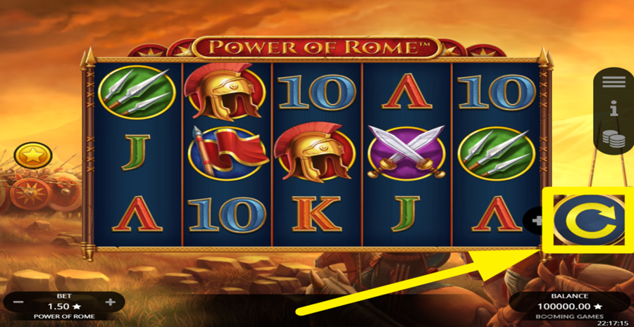 Power Of Rome Spin Button