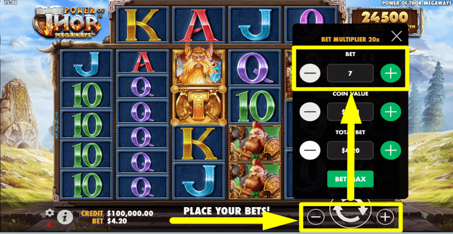 Power Of Thor Megaways Bet Value