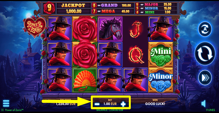 Power Of Zorro Bet Value