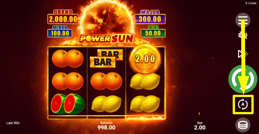 Power Sun Autoplay Feature