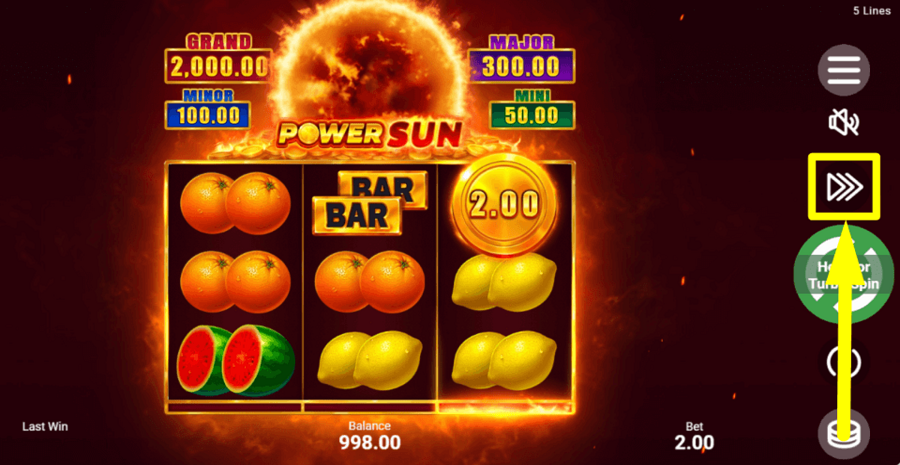 Power Sun Turbo Feature