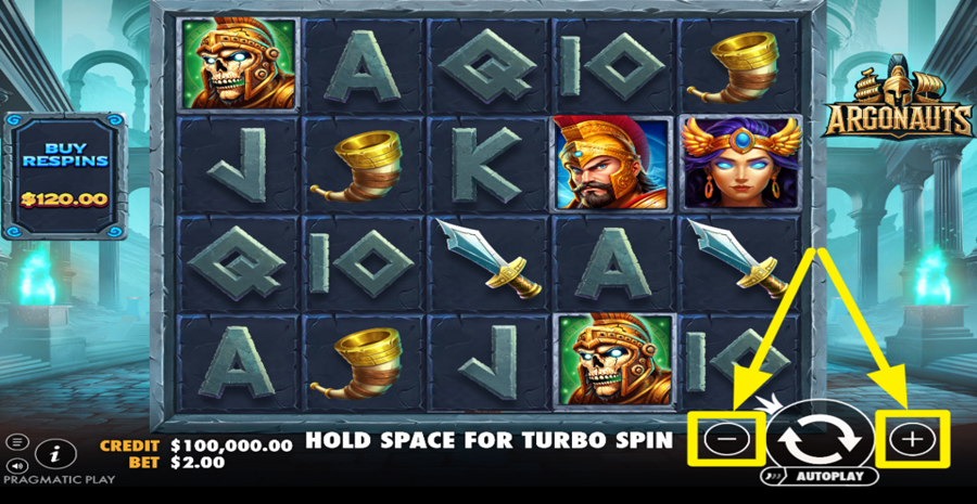 Pragmatic Play Argonauts Adjust Bet