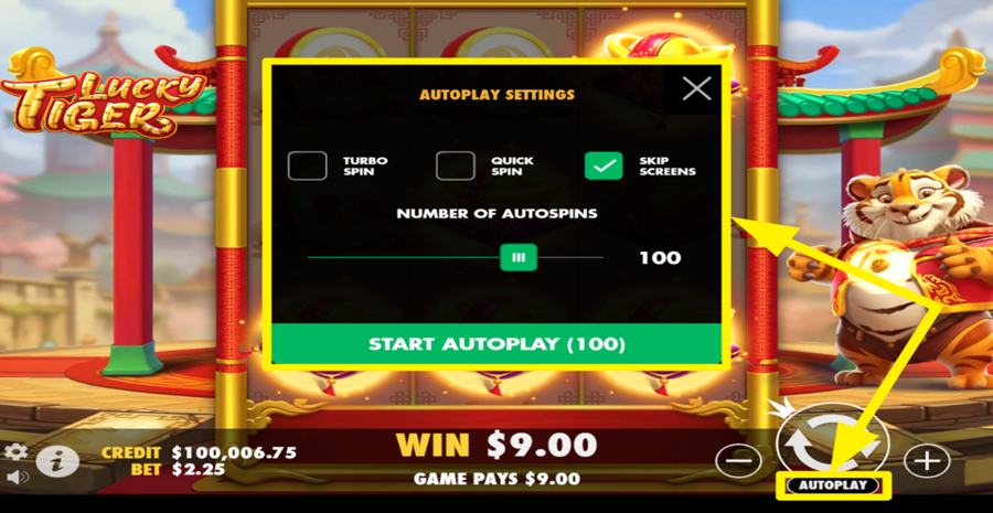 Pragmatic Play Lucky Tiger Autoplay