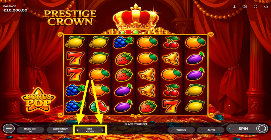 Prestige Crown Adjust Bet