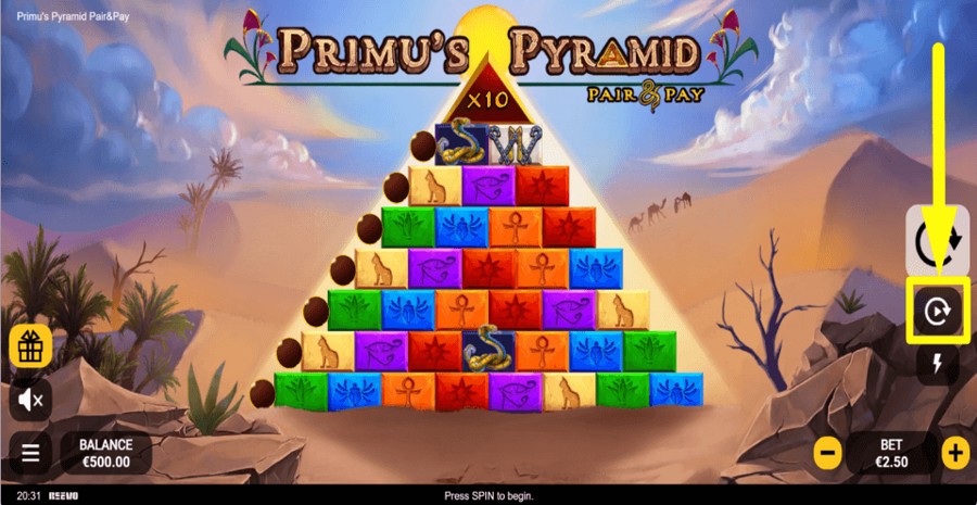 Primus Pyramid Autoplay Feature