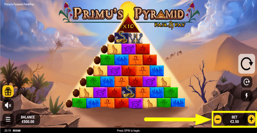 Primus Pyramid Bet Value