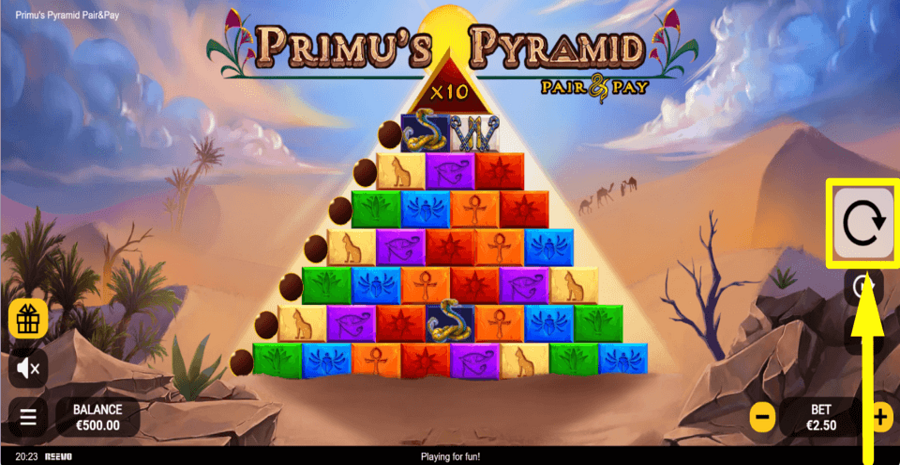 Primus Pyramid Spin Button