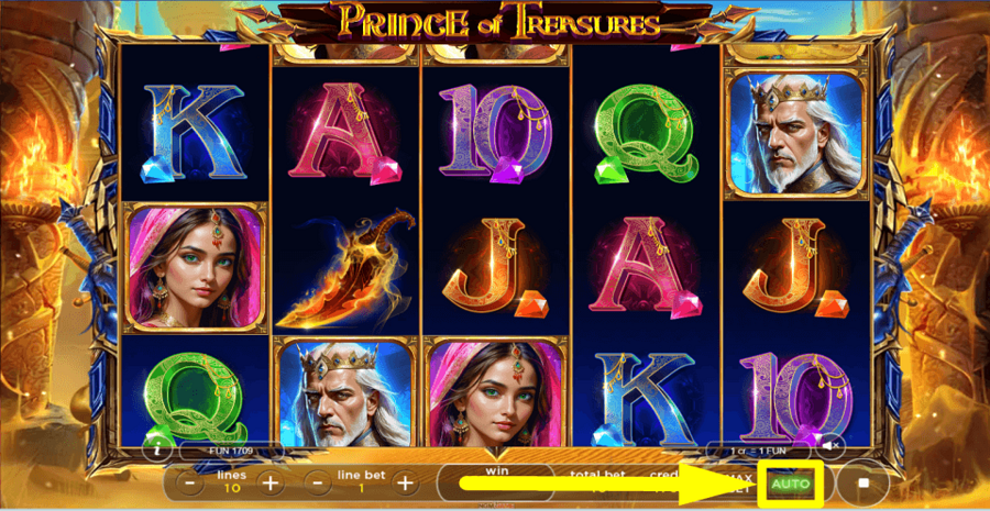 Prince Of Treasures Autoplay Feature