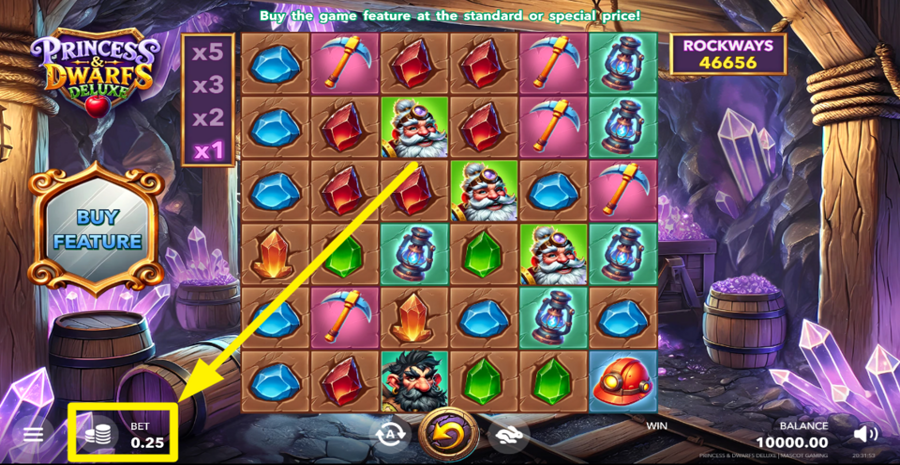Princess And Dwarfs Deluxe Adjust Bet