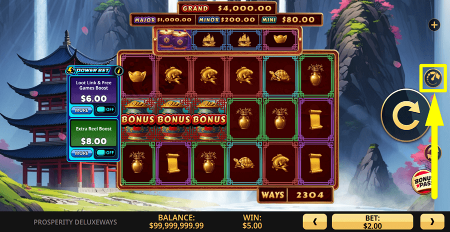 Prosperity Deluxeways Turbo Feature