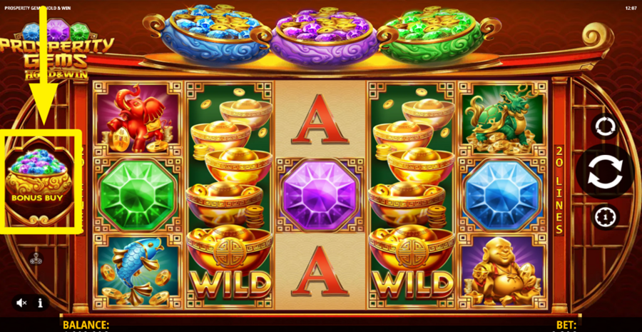 Prosperity Gems Hold And Win Bonus Buy