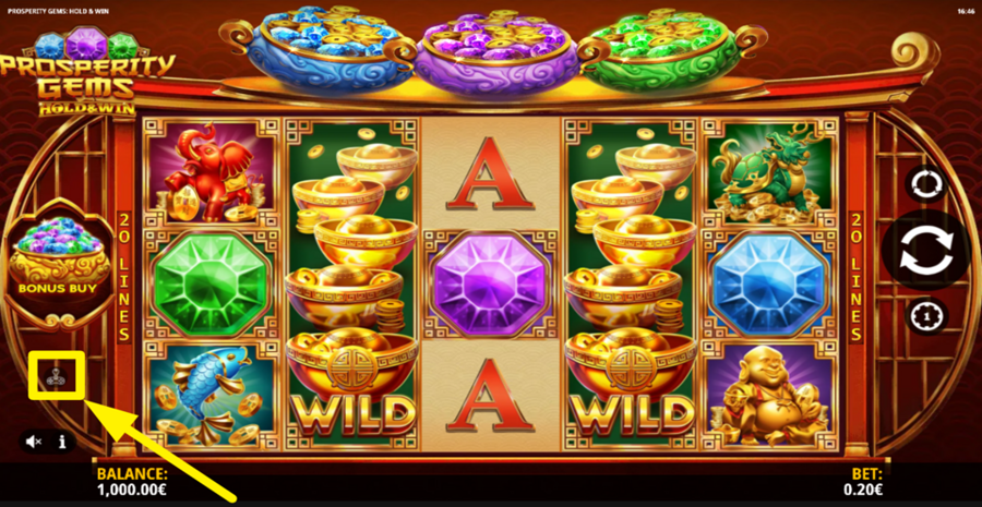 Prosperity Gems Hold And Win Extra Settings