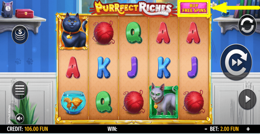 Purrfect Riches Buy Feature