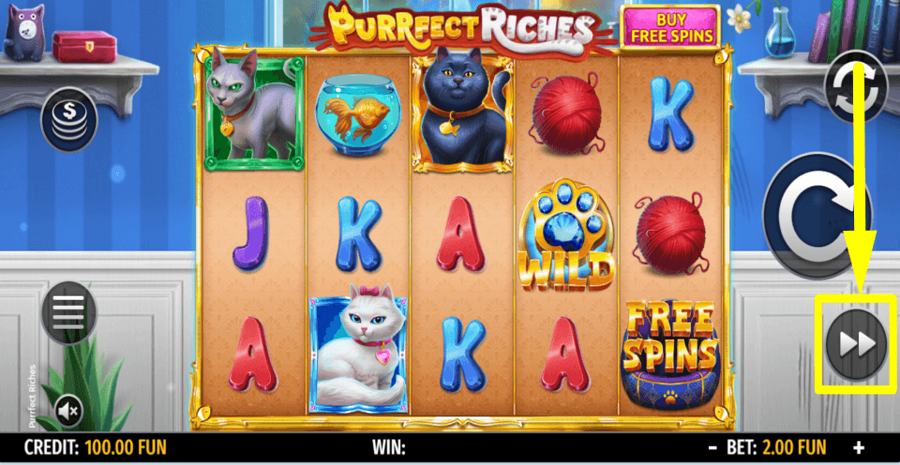 Purrfect Riches Turbo Feature