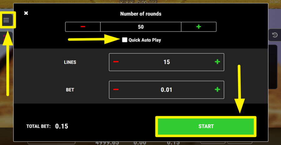 Pyramid Autoplay Feature