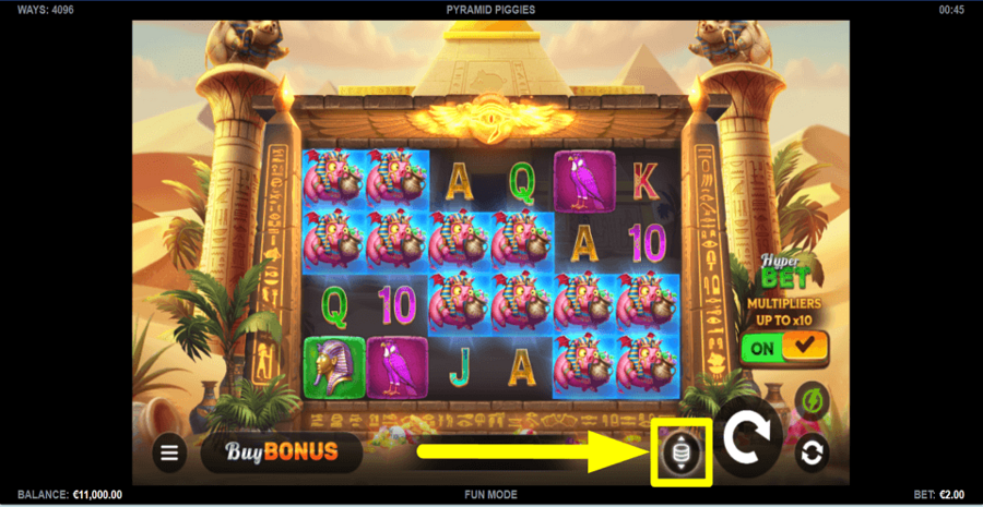 Pyramid Piggies Bet Value