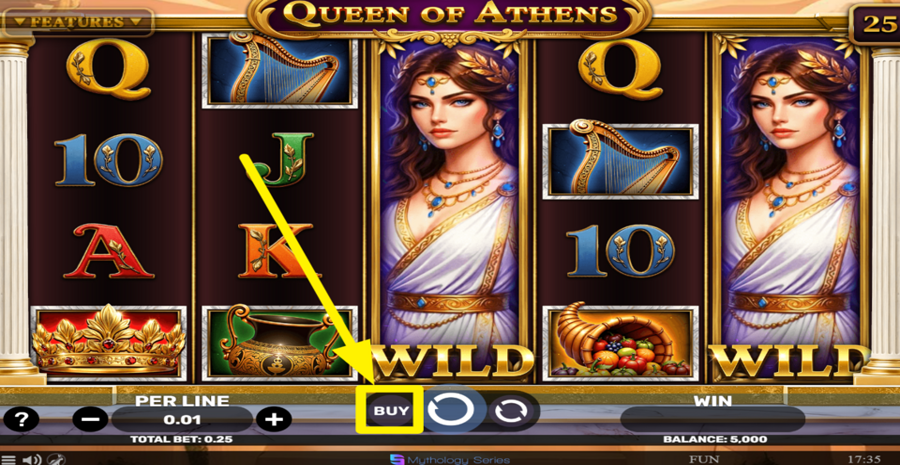 Queen Of Athens Buy Bonus