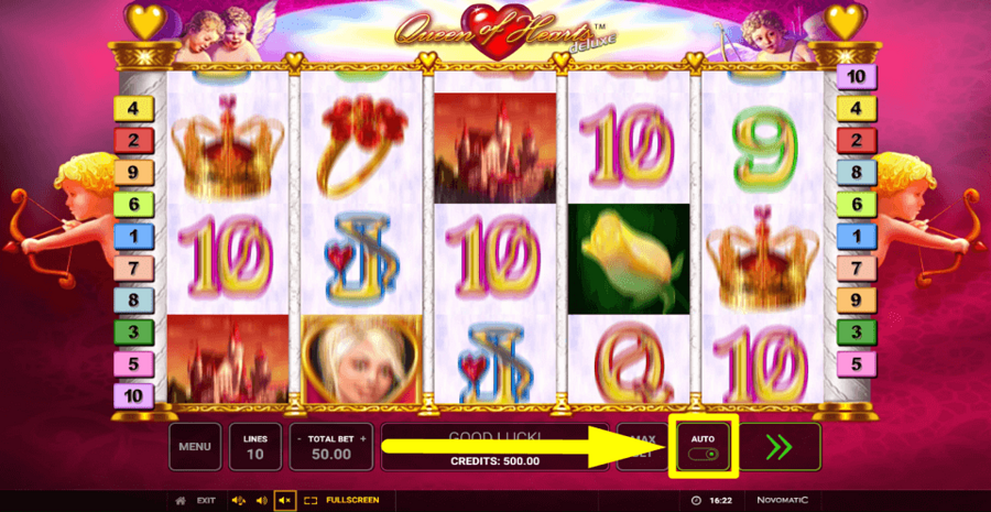 Queen Of Hearts Deluxe Autoplay Feature