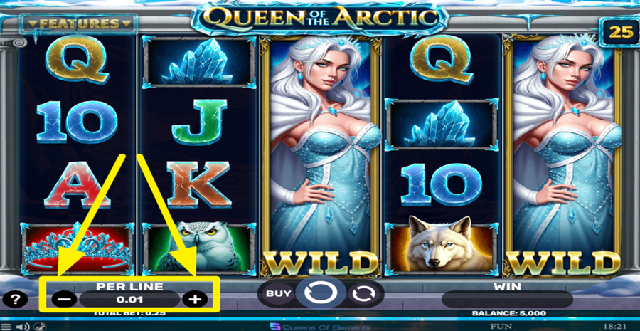 Queen Of The Arctic Adjust Bet