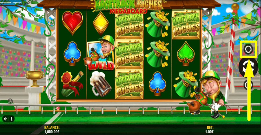 Racetrack Riches Megaboard Autoplay Feature