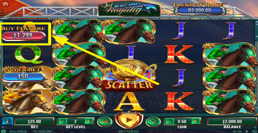 Racing Royalty Buy Bonus