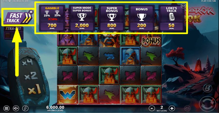 Ragnarok 40k Fast Track Feature