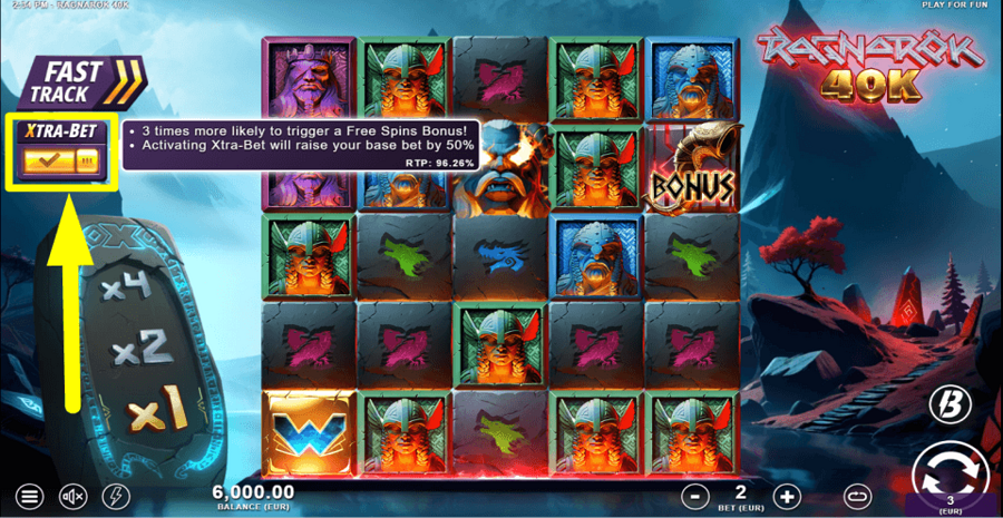 Ragnarok 40k Xtra Bet Feature