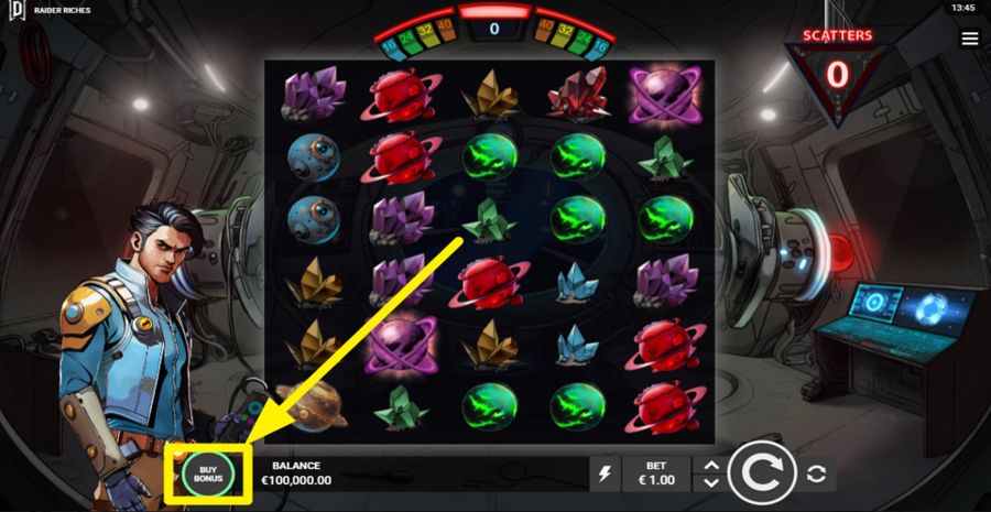 Raider Riches Buy Bonus