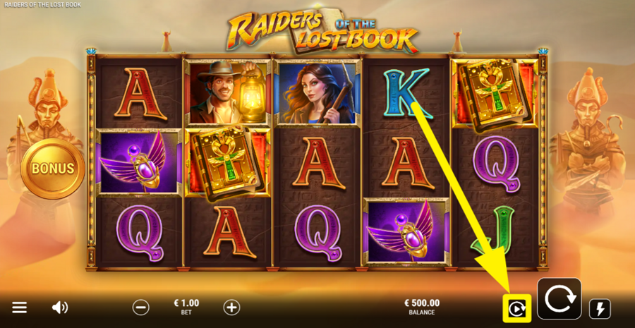 Raiders Of The Lost Book Autoplay