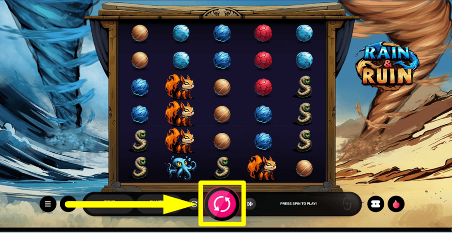 Rain And Ruin Spin Button