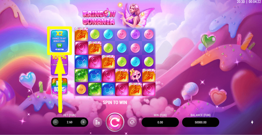 Rainbow Bonanza Chance Feature