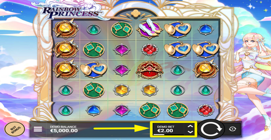 Rainbow Princess Adjust Bet