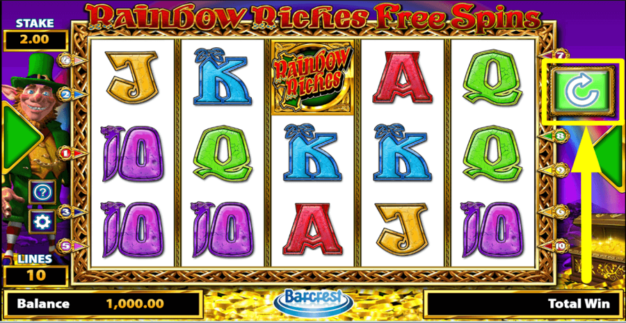 Rainbow Riches Free Spins Spin Value