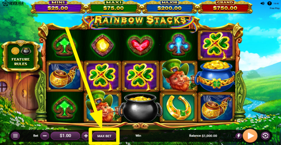 Rainbow Stacks Max Bet