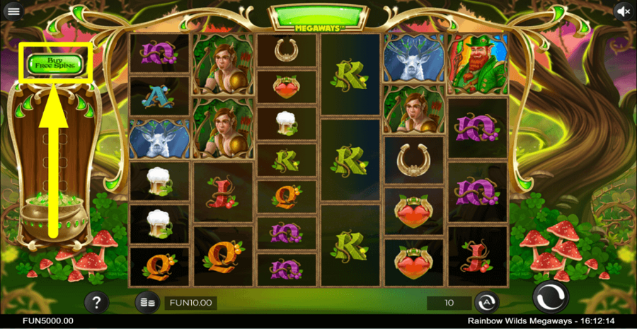 Rainbow Wilds Megaways Buy Feature