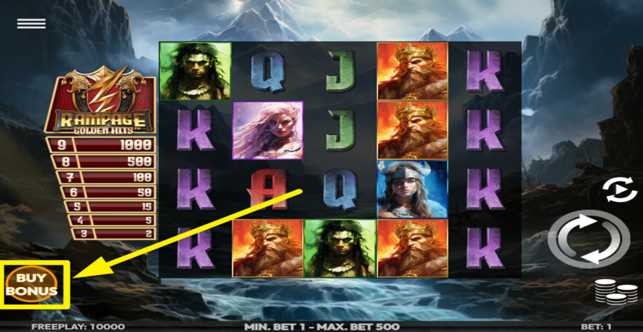 Rampage Golden Hits Buy Bonus