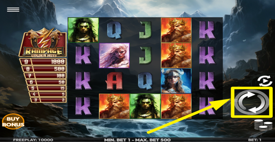 Rampage Golden Hits Spin