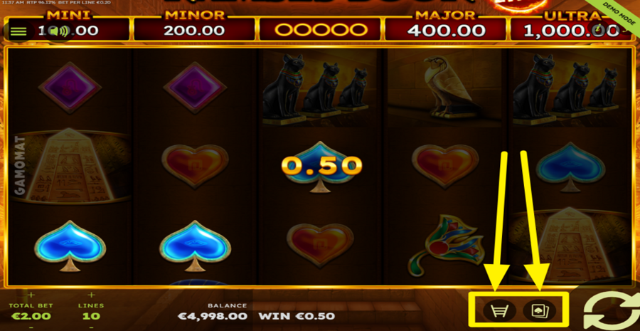 Ramses Book Flaming Link Gamble