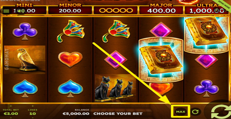 Ramses Book Flaming Link Max Bet