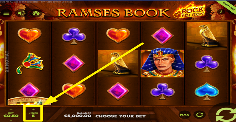 Ramses Book Rock Edition Adjust Lines