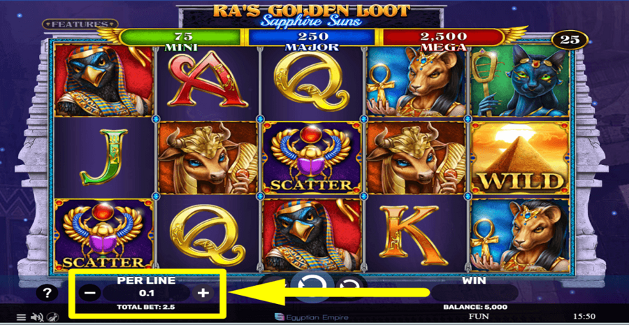 Ras Golden Loot Sapphire Suns Bet Value