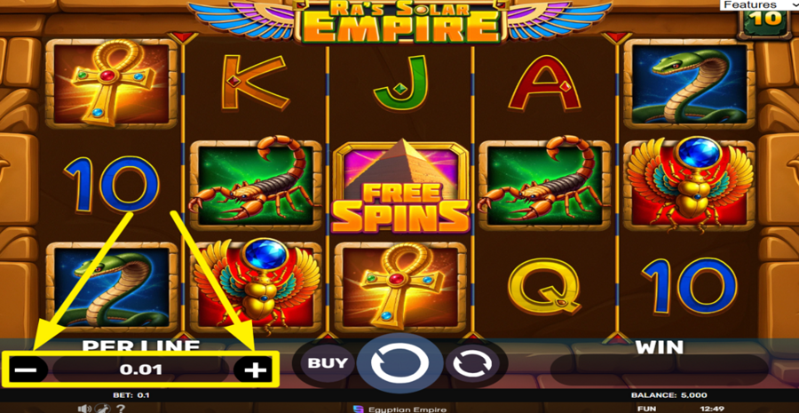 Ras Solar Empire Adjust Bet