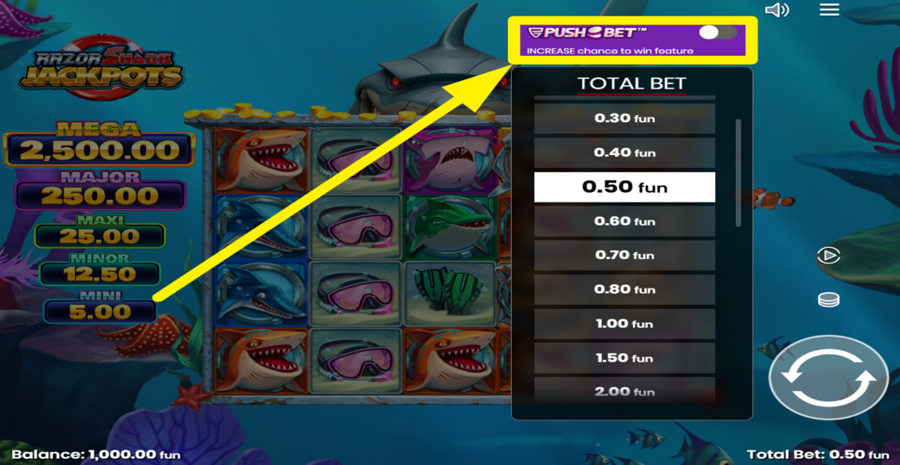 Razor Shark Jackpots Pushbet