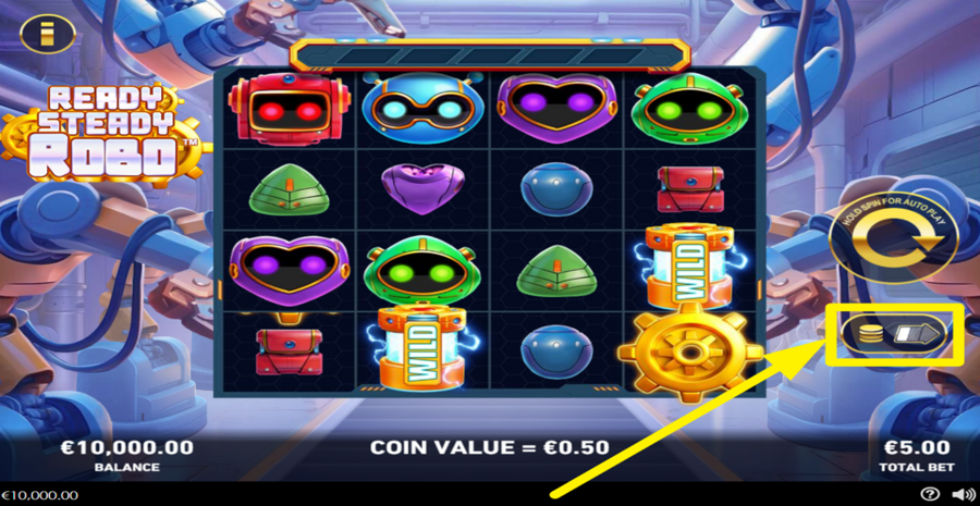 Ready Steady Robo Adjust Bet