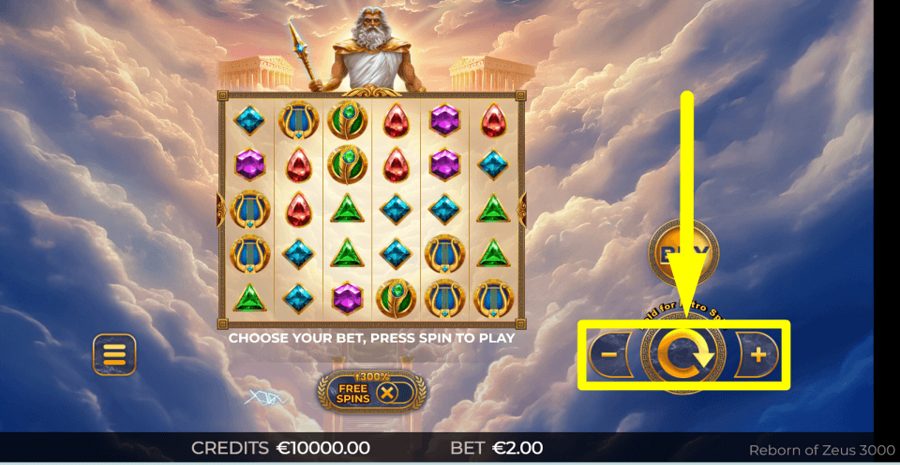 Reborn Of Zeus 3000 Bet Value