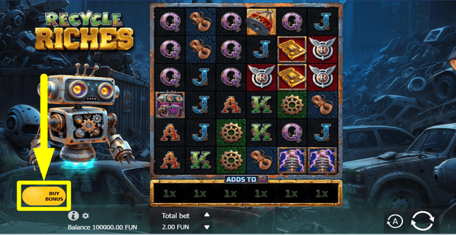 Recycle Riches Buy Feature
