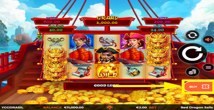 Red Dragon Sails Buy Bonus